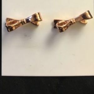 Kate Spade Rose Gold Bow Earrings